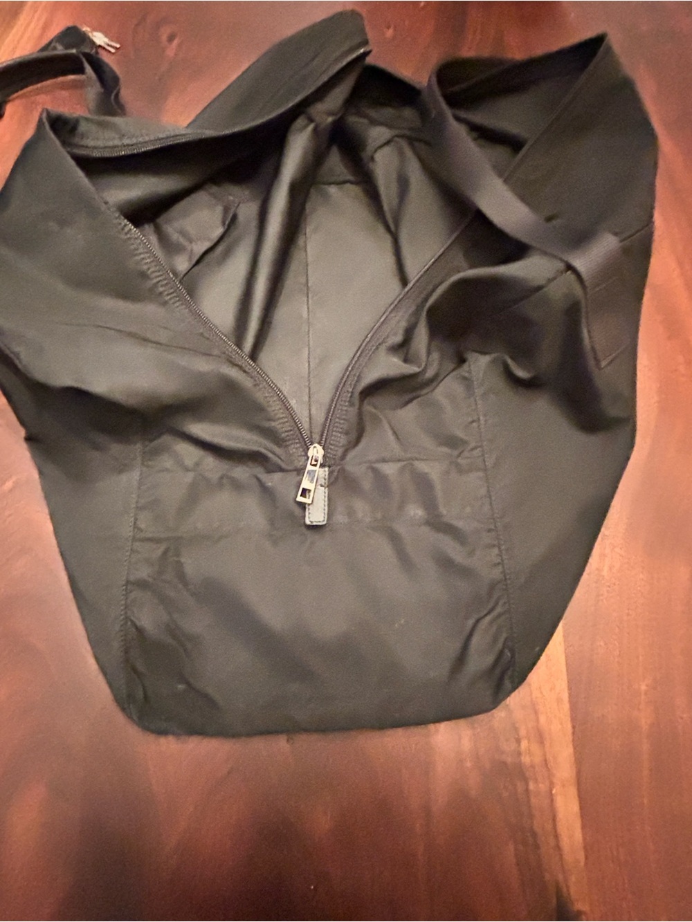 Prada Black Nylon Satchel with Triangle Logo - Picture 12 of 15